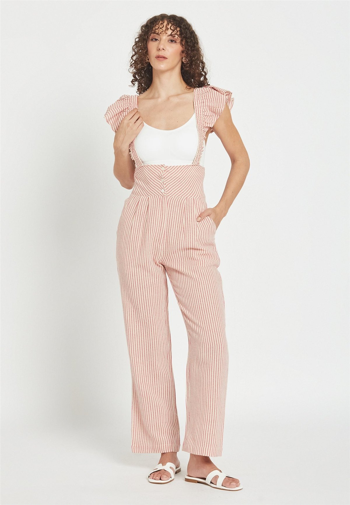 Be Sunset Mono de rayas con nido de abeja