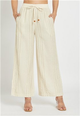 Be Sunset Pantalón Mariluz con vivos lurex