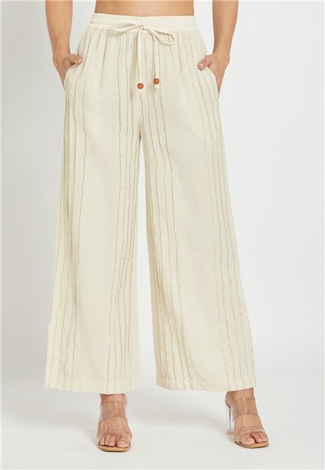 Be Sunset Pantalón Mariluz con vivos lurex