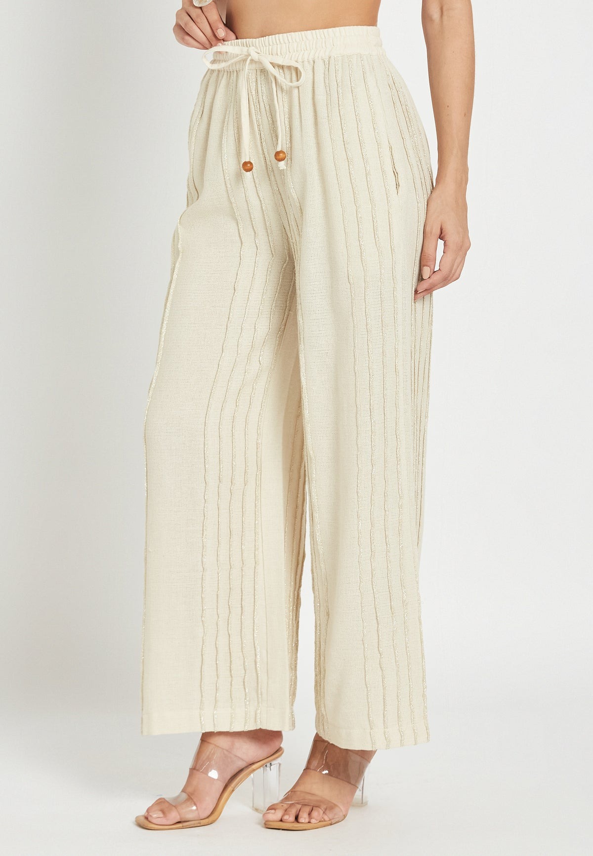 Be Sunset Pantalón Mariluz con vivos lurex