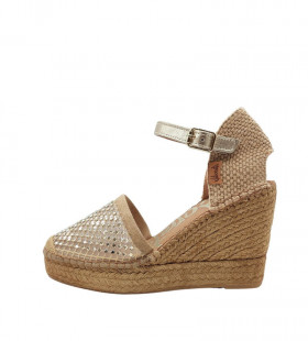 Vidorreta Cuña color crudo rejilla cristal