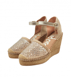 Vidorreta Cuña color crudo rejilla cristal