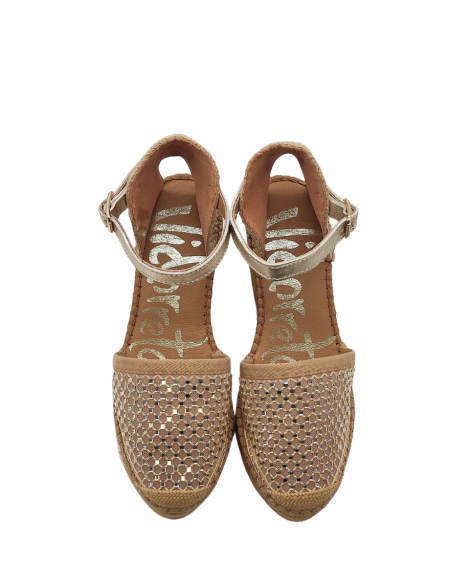 Vidorreta Cuña color crudo rejilla cristal