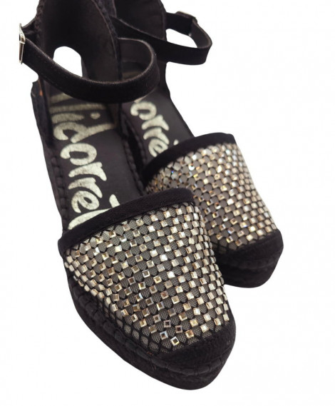 Vidorreta Cuña color negro rejilla cristal