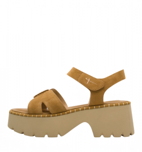 Tamaris Sandalia de ante con plataforma