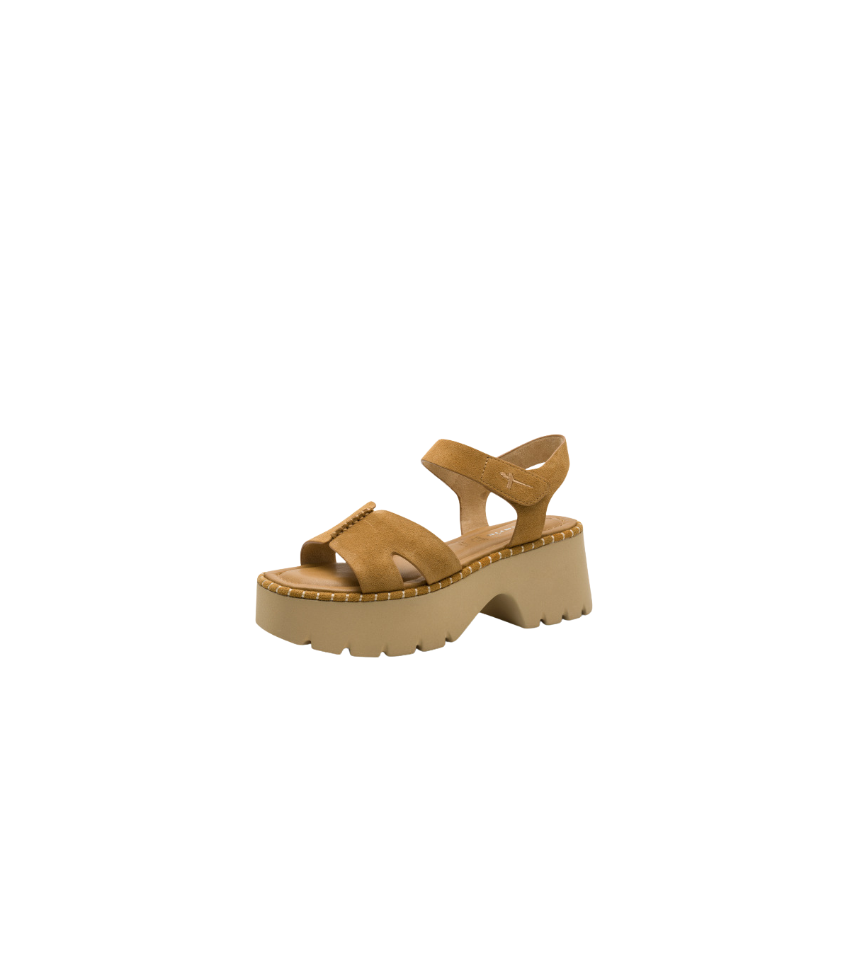 Tamaris Sandalia de ante con plataforma