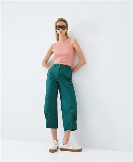 Acces Pantalón pirata verde esmeralda