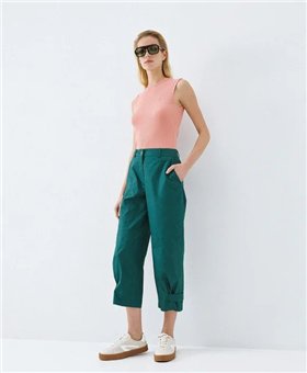 Acces Pantalón pirata verde esmeralda