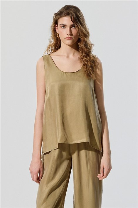 BSB Top kaki de tejido técnico