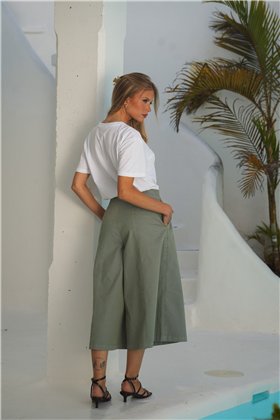 Guimanos Pantalón culote con botones decorativos