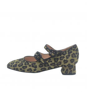Vosso Moda Zapato animal print verde
