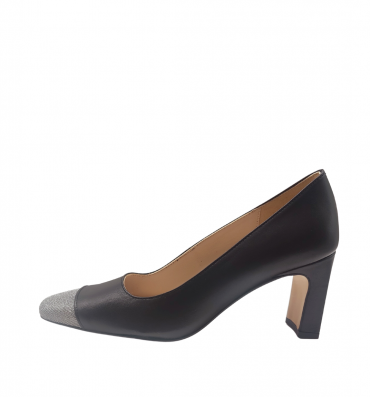 Vosso Moda Zapato salón negro de punta glitter