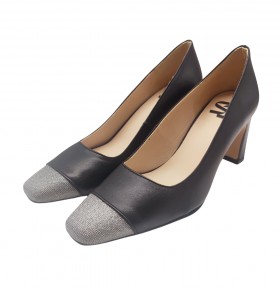 Vosso Moda Zapato salón negro de punta glitter