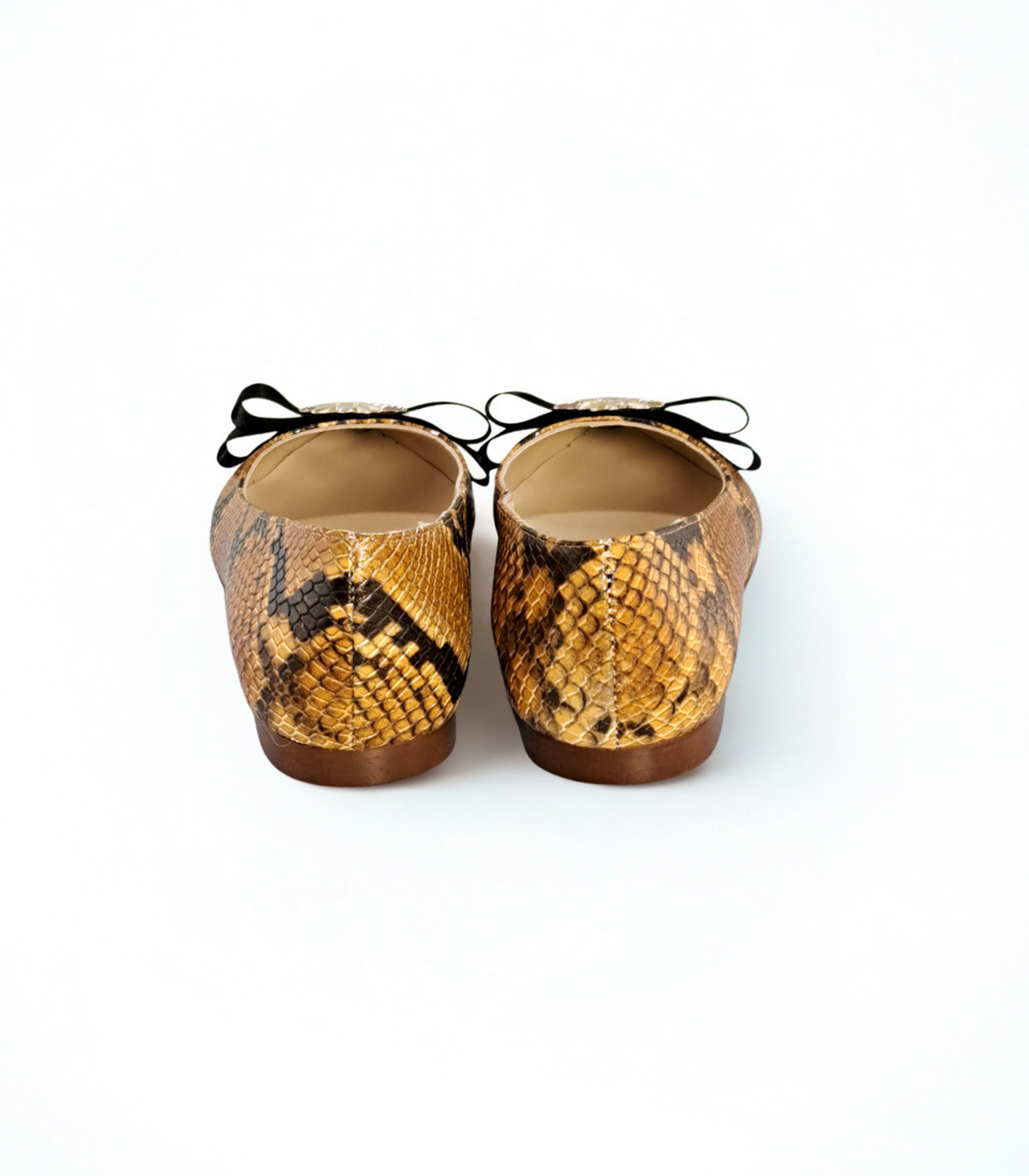 Vosso Moda Manoletina print serpiente con detalle estrella