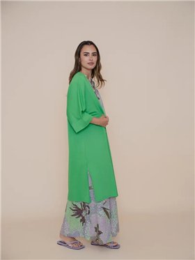 WNT Chaqueta básica de punto verde