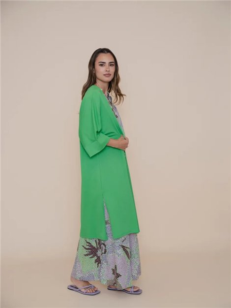 WNT Chaqueta básica de punto verde