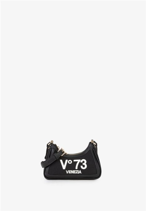 V73 Bolso mini negro doble correa