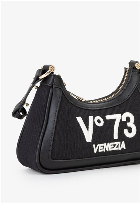 V73 Bolso mini negro doble correa