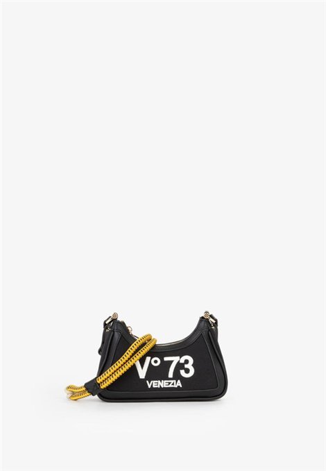 V73 Bolso mini negro doble correa