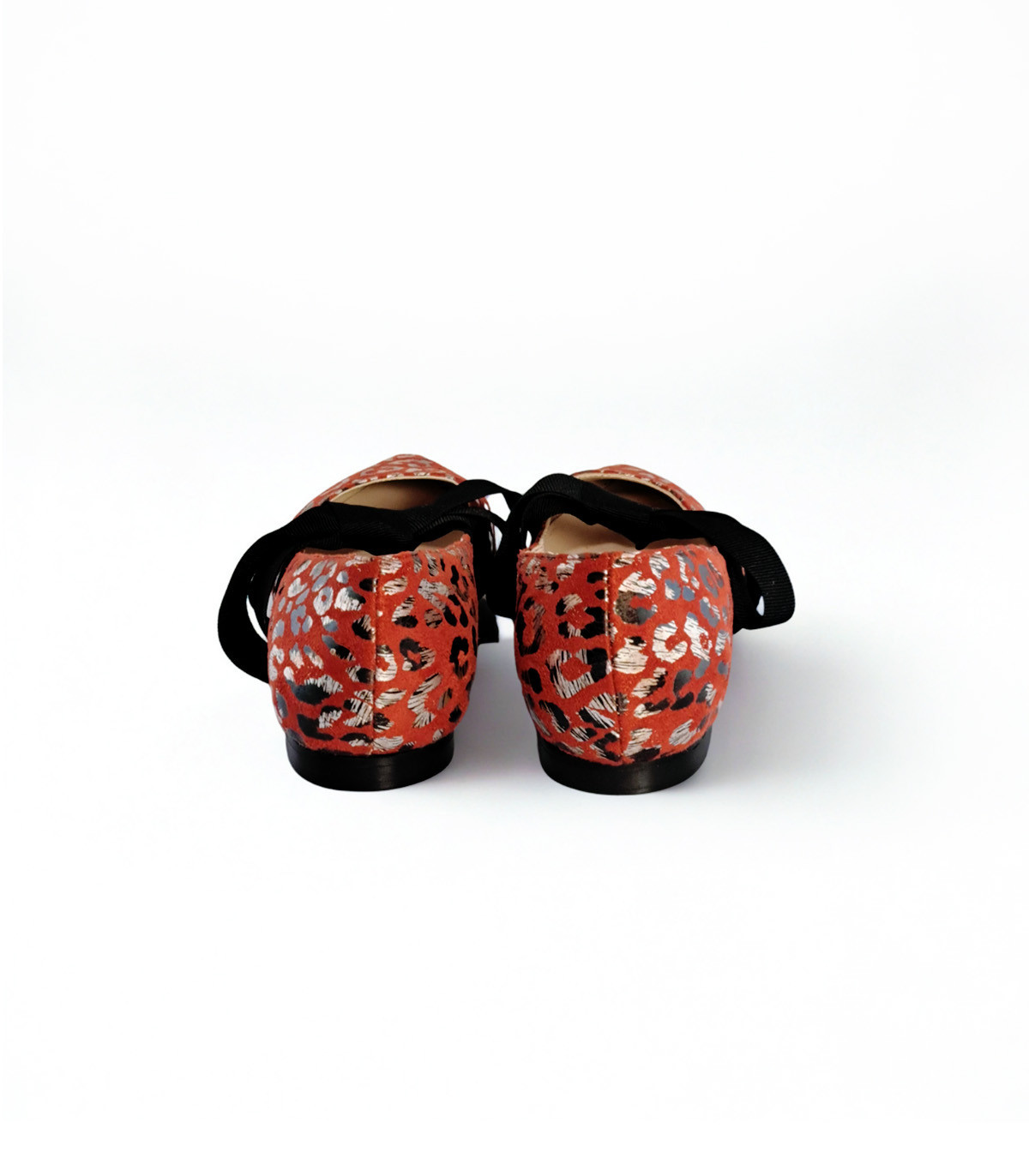 Vosso Moda Manoletina rojo print con lazada