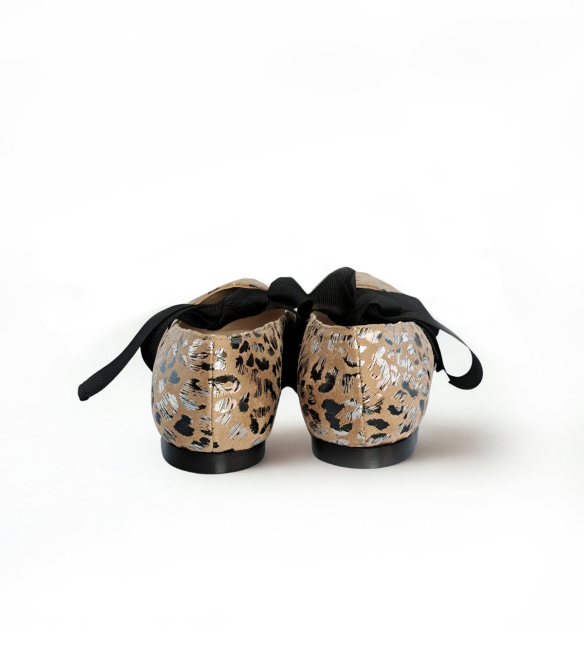 Vosso Moda Manoletina beige print con lazada