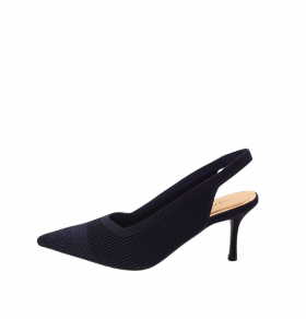 Uma Parker Zapato destalonado en tejido elástico marino