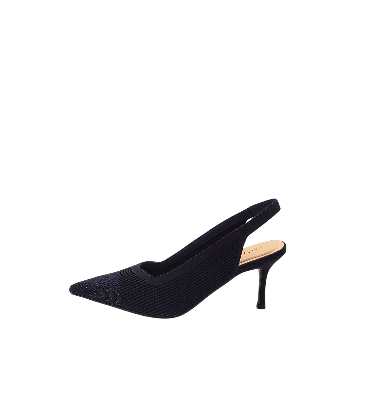 Uma Parker Zapato destalonado en tejido elástico marino