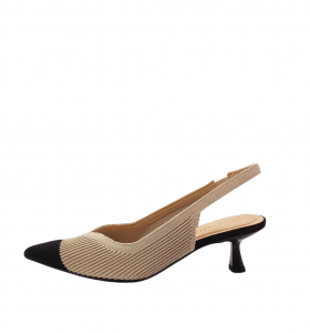 Uma Parker Zapato destalonado en tejido beige