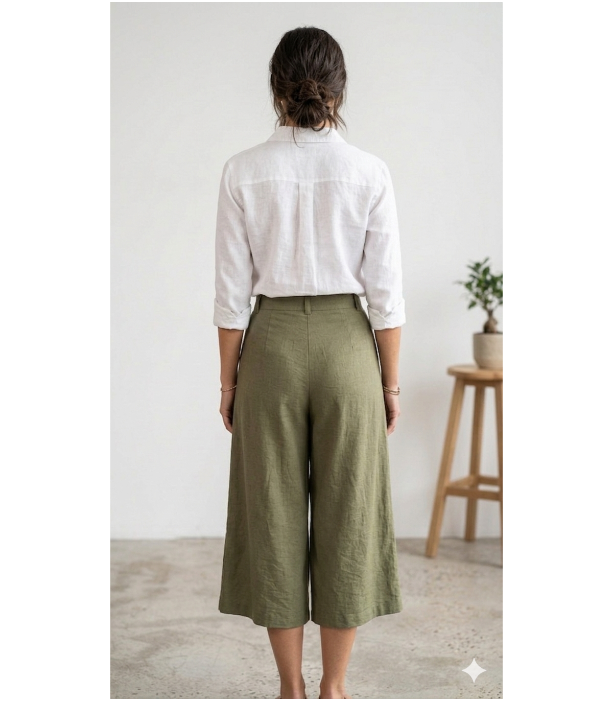 Dixie Pantalón culotte verde militar