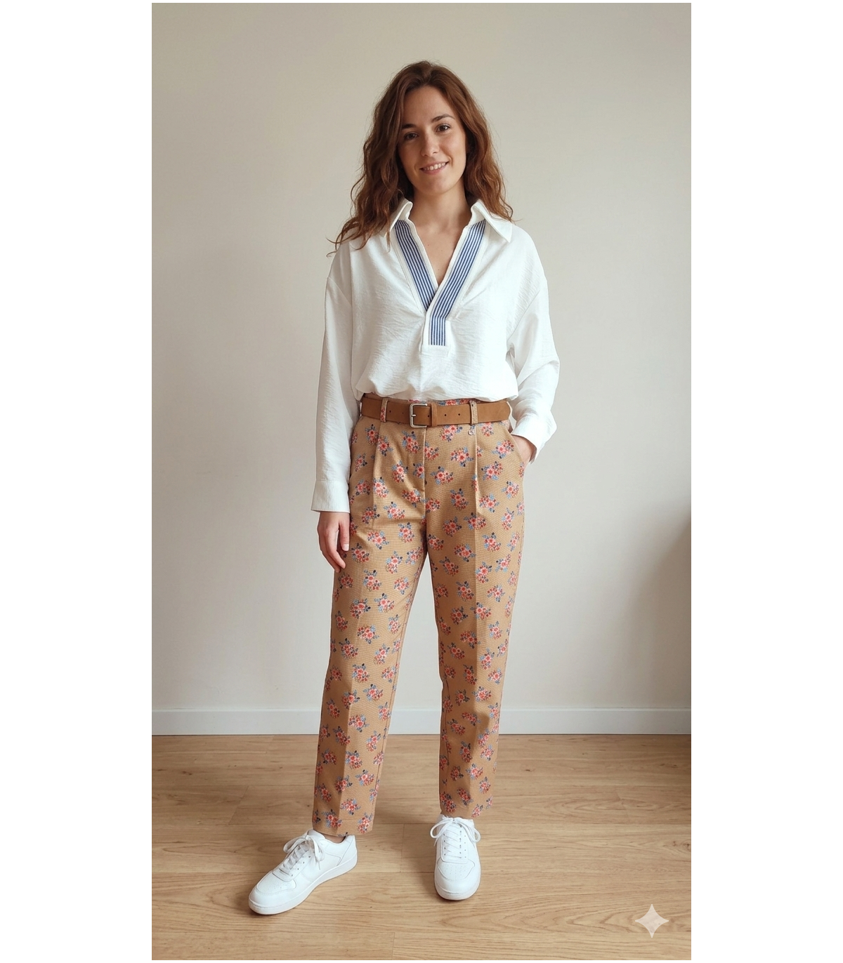 Dixie Pantalón estampado flor