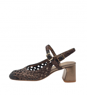 Vera Rebato Zapato destalonado de rafia natural