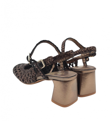 Vera Rebato Zapato destalonado de rafia natural