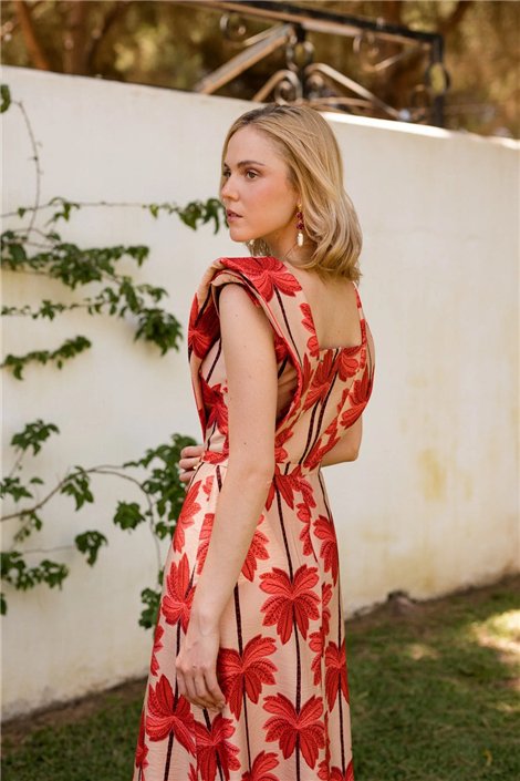 Meryfor Vestido Carrol estampado palmeras