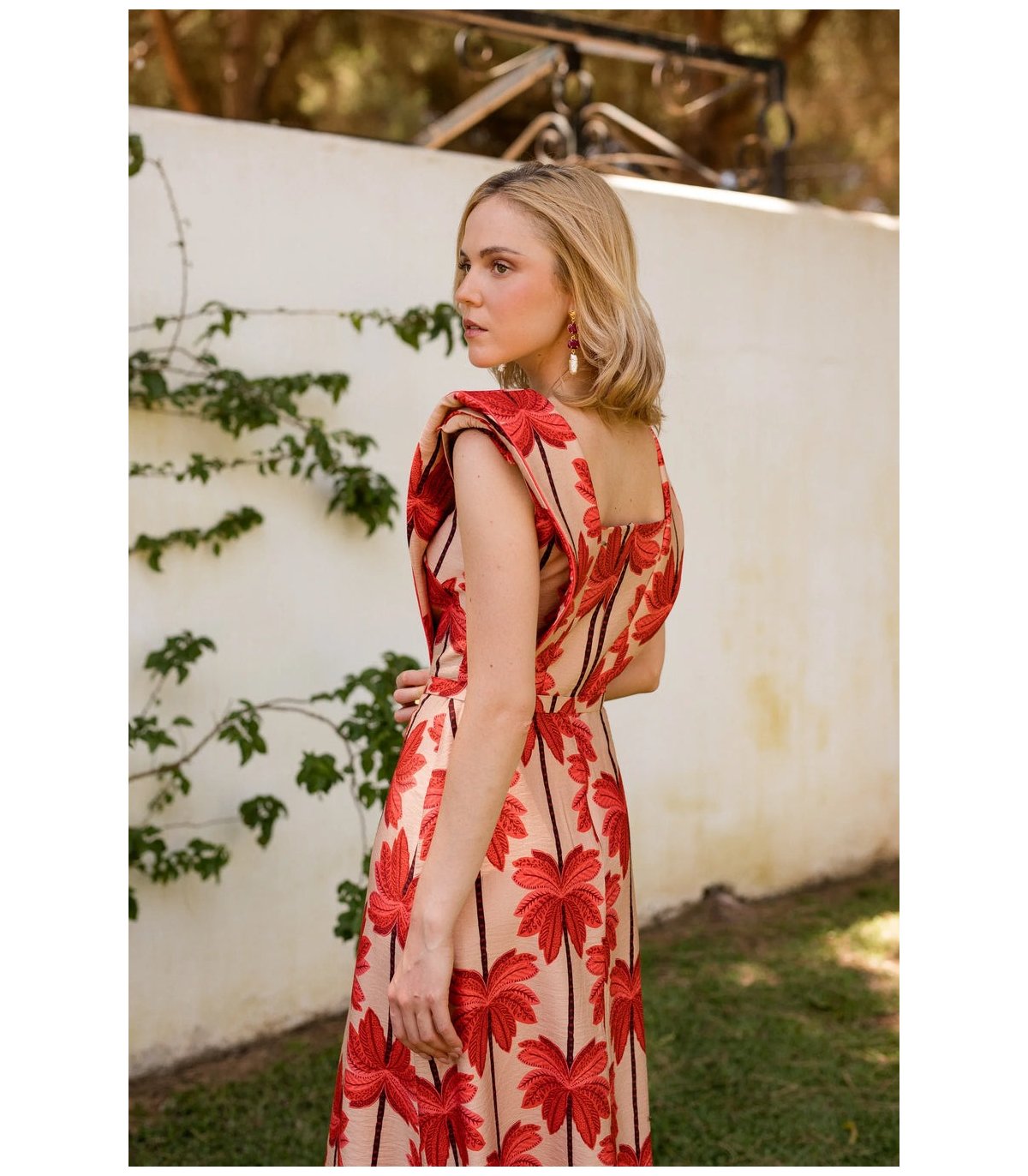 Meryfor Vestido Carrol estampado palmeras
