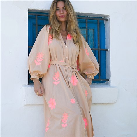 Tartaruga Vestido Cerdeña café