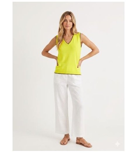 Gerry Blusa amarilla Bimba sin mangas