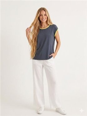 Gerry Camiseta marino Gina con detalle neón