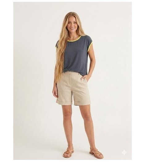 Gerry Camiseta marino Gina con detalle neón