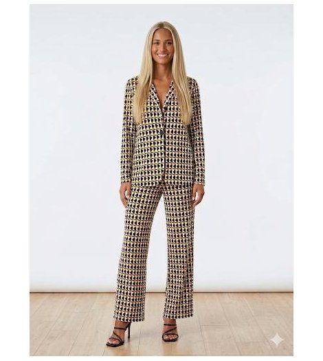 Gerry Blazer ligera Isabella estampado mosaico