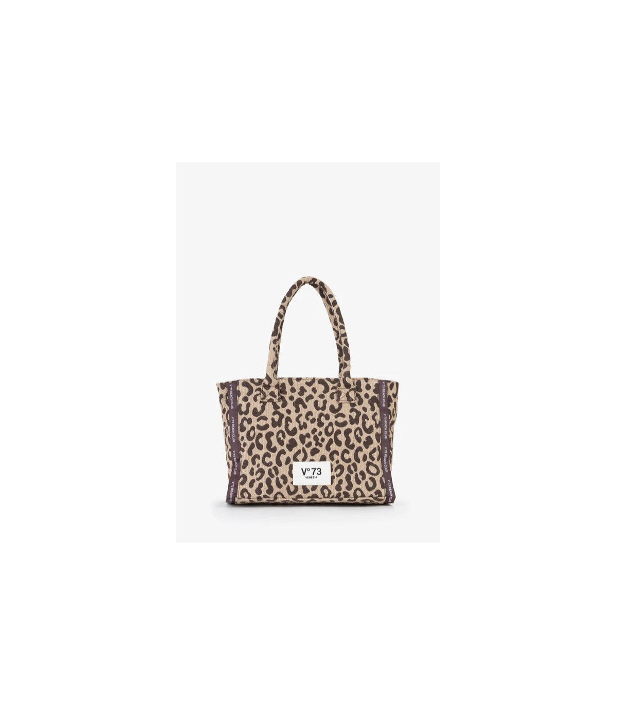 V73 Bolso shopping Ilene beige print