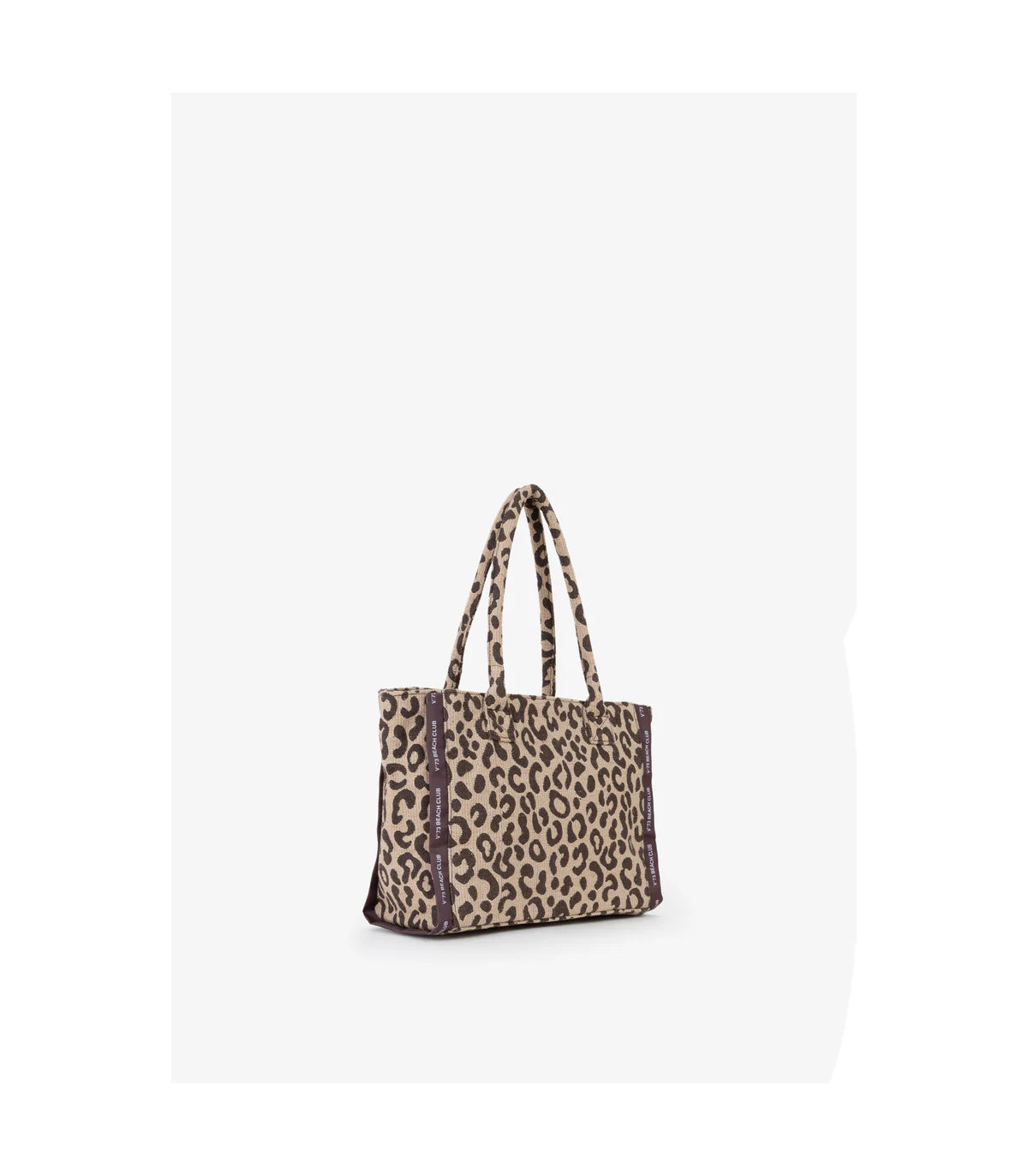V73 Bolso shopping Ilene beige print