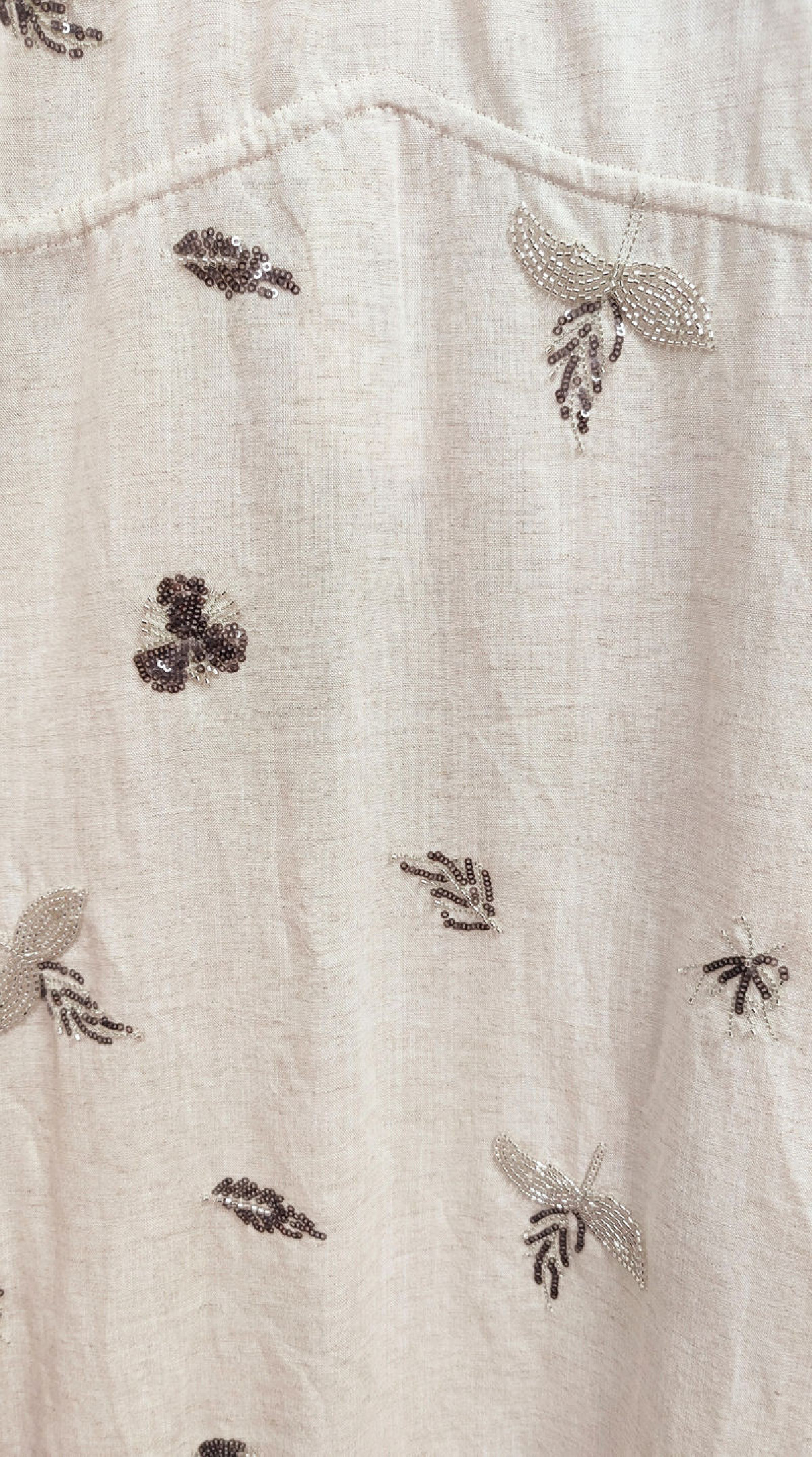 GL Vestido largo de tirantes y lentejuelas