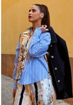 Liu Jo Camisa estampada en mezcla de sarga