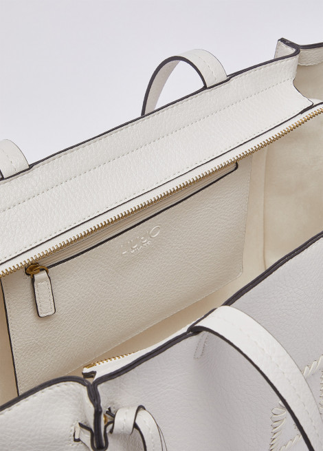 Liu Jo Bolso shopping Lapislazzu blanco roto