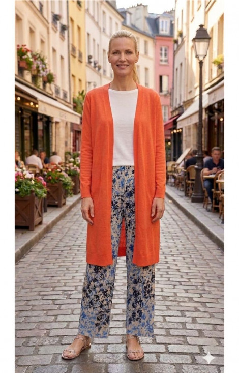 WNT Chaqueta básica de punto coral