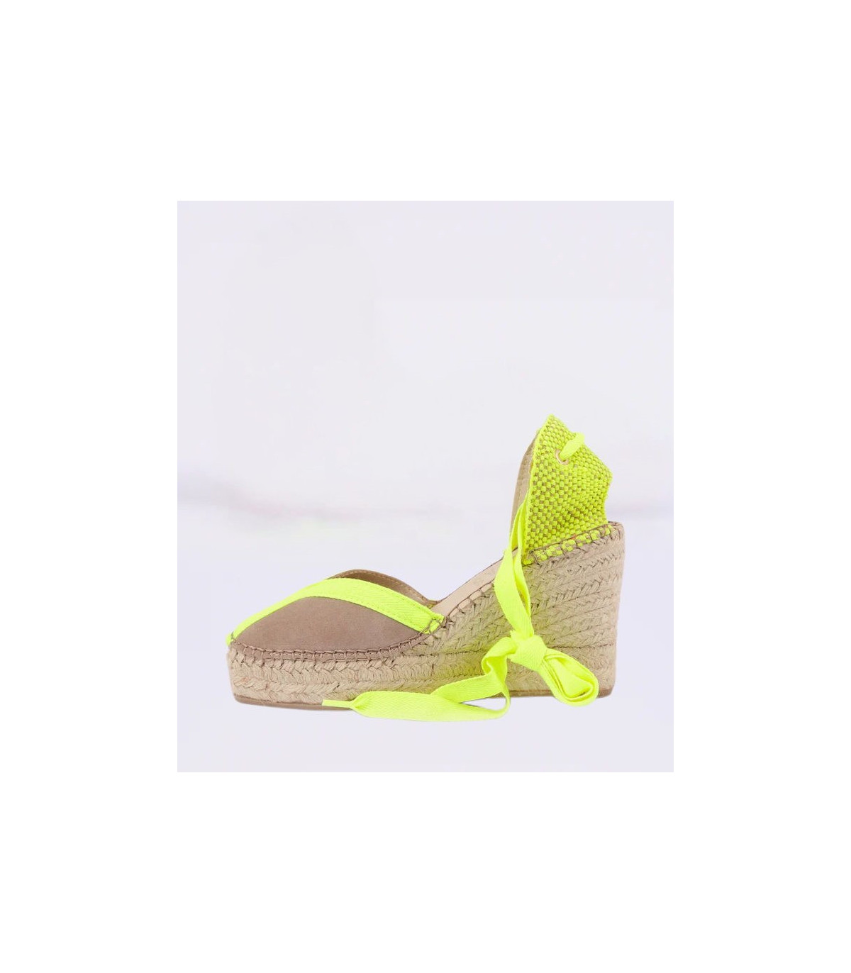FABIOLAS Cuña Mara con cinta amarillo fluor