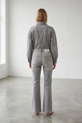 MET Vaqueros denim gris acampanados