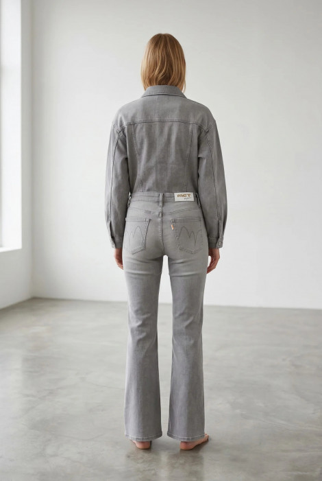 MET Vaqueros denim gris acampanados