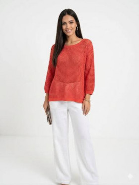 Kilt Jersey coral de tejido crochet