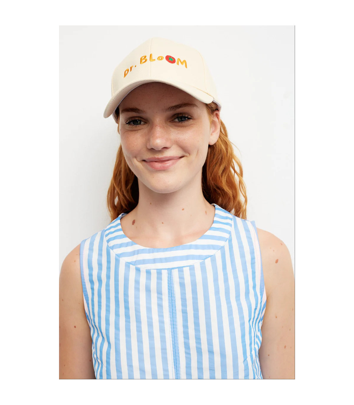 Dr Bloom Blusa de rayas sin mangas con aberturas
